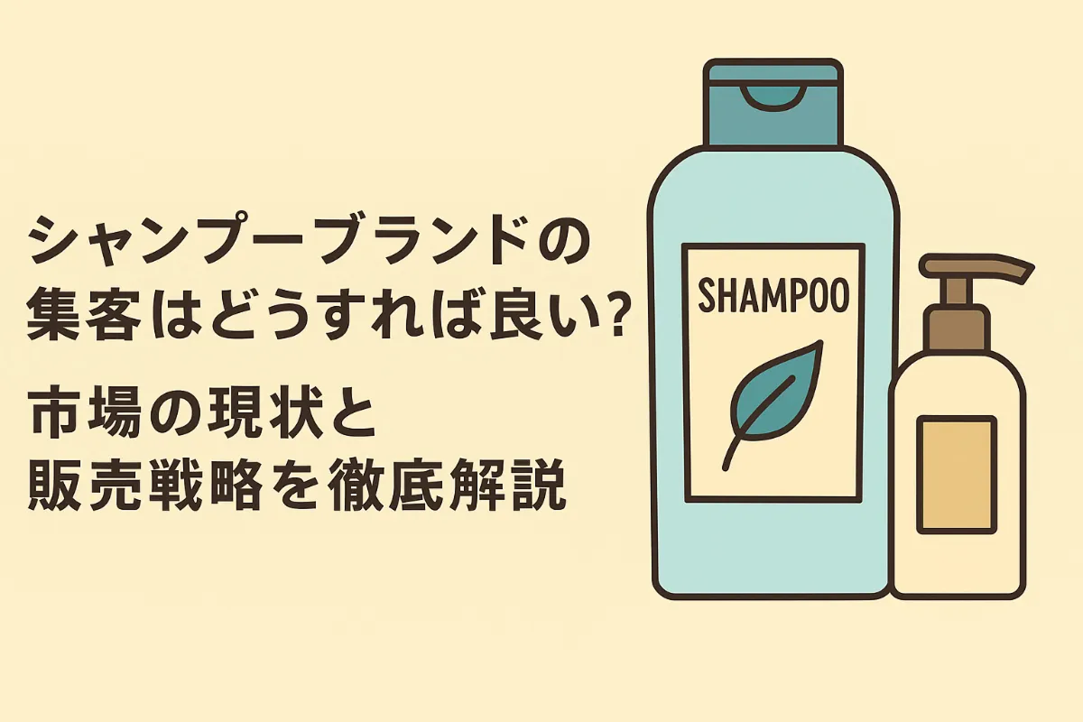 シャンプーブランドの集客はどうすれば良い？市場の現状と販売戦略を徹底解説